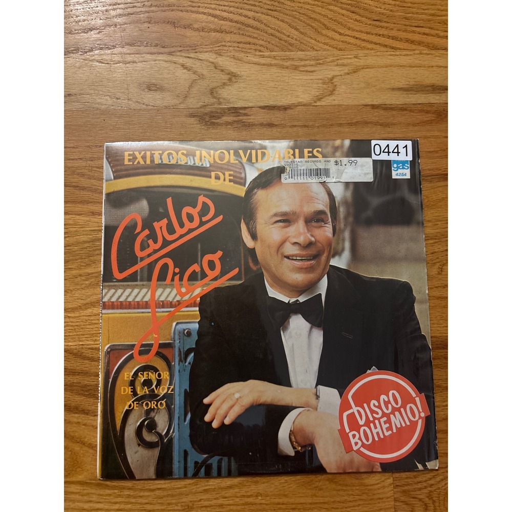Carlos Lico Exitos Inolvidables Vinyl LP 12" Black Good 1982 Latin Bolero GAS‎